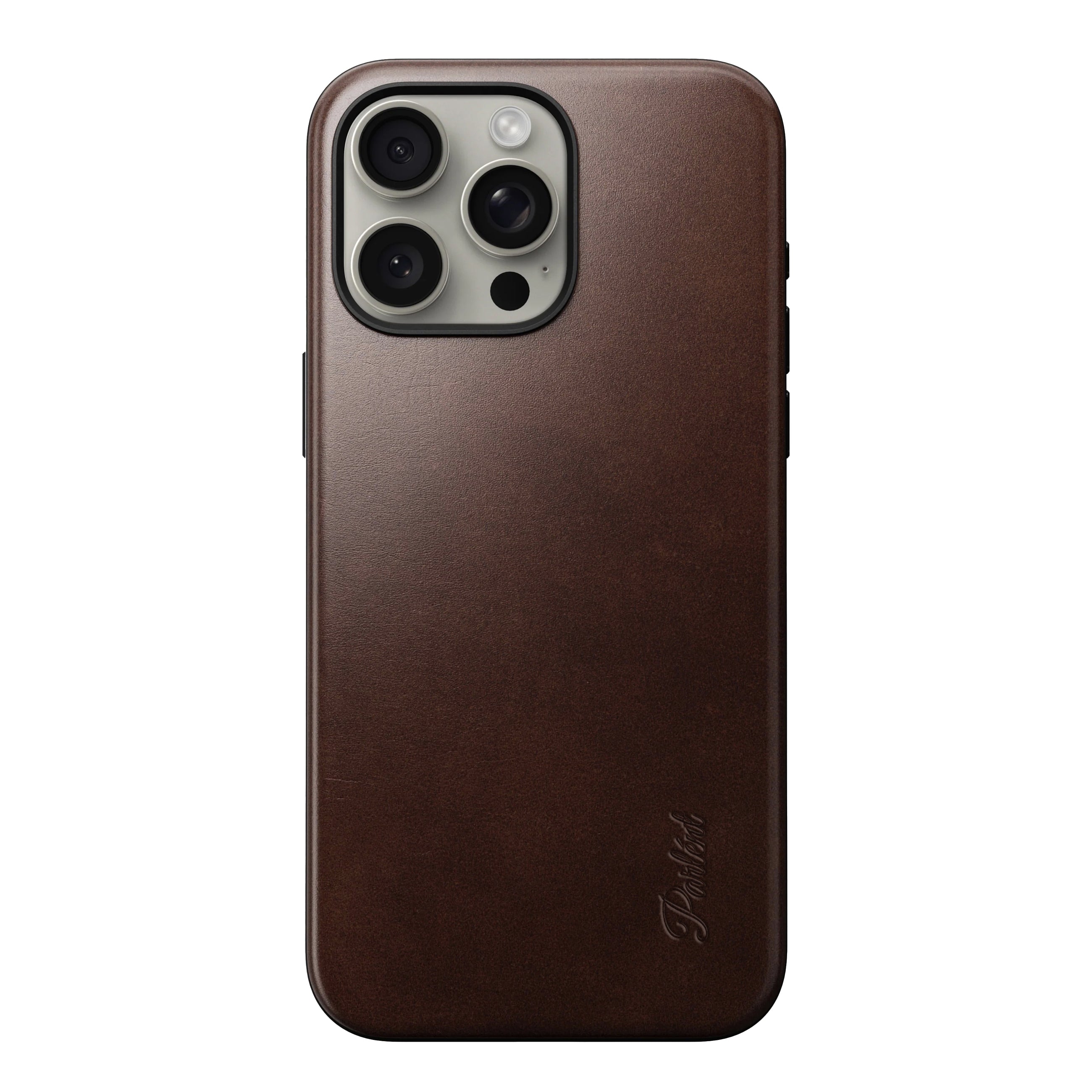 Parlent iPhone Case – Full Grain Leather Patina, MagSafe, Camera Control button