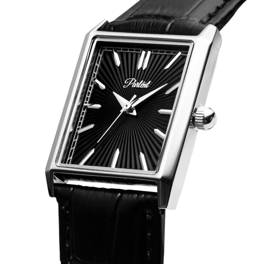 Parlent Prism - Jam Tangan Pria 25mm x 34mm, Miyota Japan Quartz Movement, Waterproof 3ATM (30M), Stainless Steel