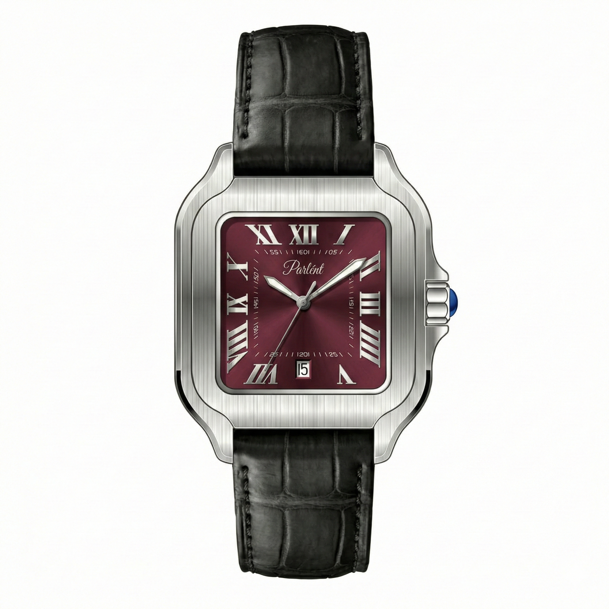 Parlent Portico - Jam Tangan Pria 36.50mm, Miyota Japan Quartz Movement, Waterproof 3ATM (30M), Stainless Steel