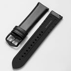 Dual Material Strap (Leather on surface and rubber on base) Watch Strap