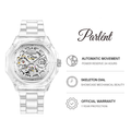 Parlent Gallant Lite Glacier - Jam Tangan Pria 42mm, Automatic Movement, Waterproof 3ATM (30M), Polycarbonate