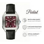 Parlent Portico - Jam Tangan Pria 36.50mm, Miyota Japan Quartz Movement, Waterproof 3ATM (30M), Stainless Steel