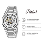 Parlent Palladium Sketch Automatic - Jam Tangan Pria 40mm, Automatic Movement, Waterproof 3ATM (30M), Polycarbonate