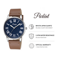 Parlent Rome - Jam Tangan Pria 40mm, Miyota Japan Quartz Movement, Waterproof 3ATM (30M), Stainless Steel