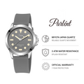 Parlent Neo - Jam Tangan Pria 40mm, Japan Quartz Movement, Waterproof 3ATM (30M), Stainless Steel