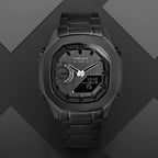 Parlent Gallant Hybrid Steel - Jam Tangan Pria 42mm, Miyota Japan Quartz Movement, Waterproof 5ATM (50M), Stainless Steel