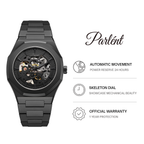 Parlent Palladium Phantom Steel - Jam Tangan Pria 40mm, Automatic Movement, Waterproof 5ATM (50M), Stainless Steel