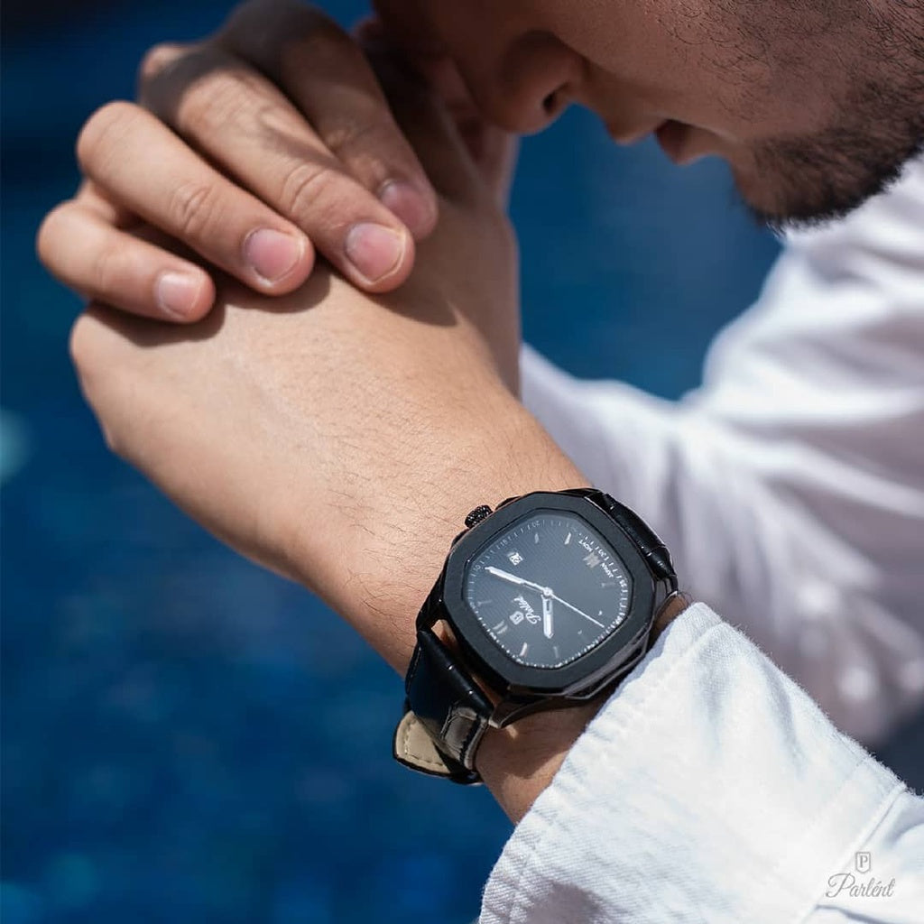 Parlent Phoenix - Jam Tangan Pria 42mm, Miyota Japan Quartz Movement, Waterproof 5ATM (50M), Stainless Steel