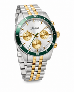 Parlent Crown Tritone - Jam Tangan Pria 40mm, Epson Japan VX9J Quartz Movement, Waterproof 5ATM (50M), Stainless Steel
