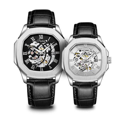 Parlent Couple Gallant Vortex & Gallant Femme - Couple Watch 42mm & 36mm, Automatic Movement, Waterproof 5ATM (50M), Stainless Steel