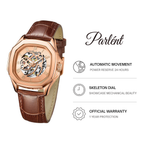 Parlent Gallant Femme - Jam Tangan Wanita 34mm, Automatic Movement, Waterproof 5ATM (50M), Stainless Steel