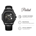 Parlent Gallant Phantom - Jam Tangan Pria 42mm, Automatic Movement, Waterproof 5ATM (50M), Stainless Steel