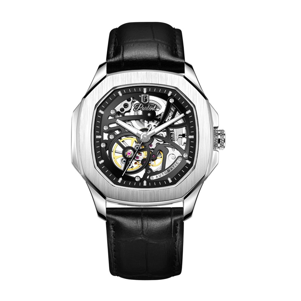 ⁠Parlent Gallant Prime - Jam Tangan Pria 42mm, Seagull ST1646 Automatic Movement, Waterproof 5ATM (50M), Stainless Steel
