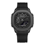 Parlent Gallant Hybrid Rubber - Jam Tangan Pria 42mm, Miyota Japan Quartz Movement, Waterproof 5ATM (50M), Stainless Steel