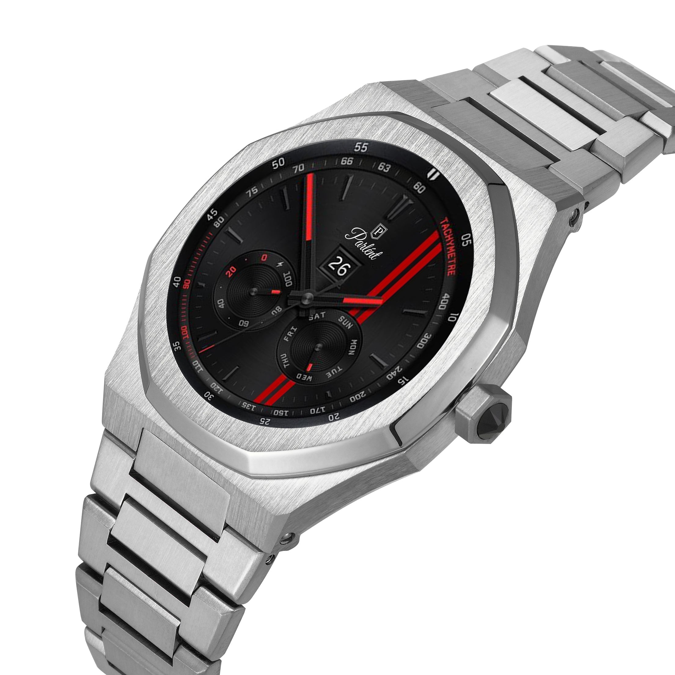 Parlent Palladium Active - Men's Smartwatches 40mm, Stainless Steel