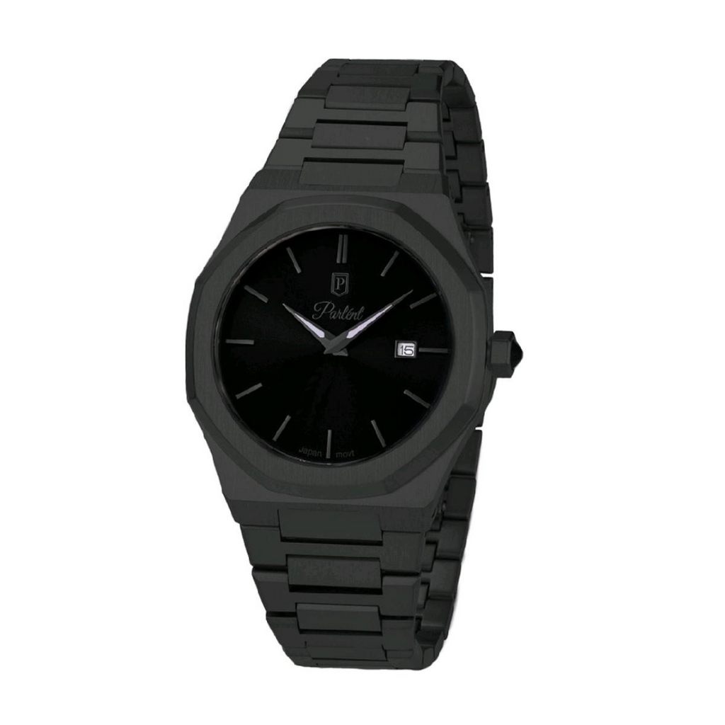 Parlent Palladium Femme Steel - Jam Tangan Wanita 34mm, Miyota Japan Quartz Movement, Waterproof 10ATM (100M), Stainless Steel