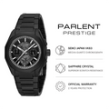 Parlent Prestige Stratos - Jam Tangan Pria 39mm, Seiko Japan VK63 Mecha-Quartz Movement, Waterproof 10ATM (100M), Stainless Steel