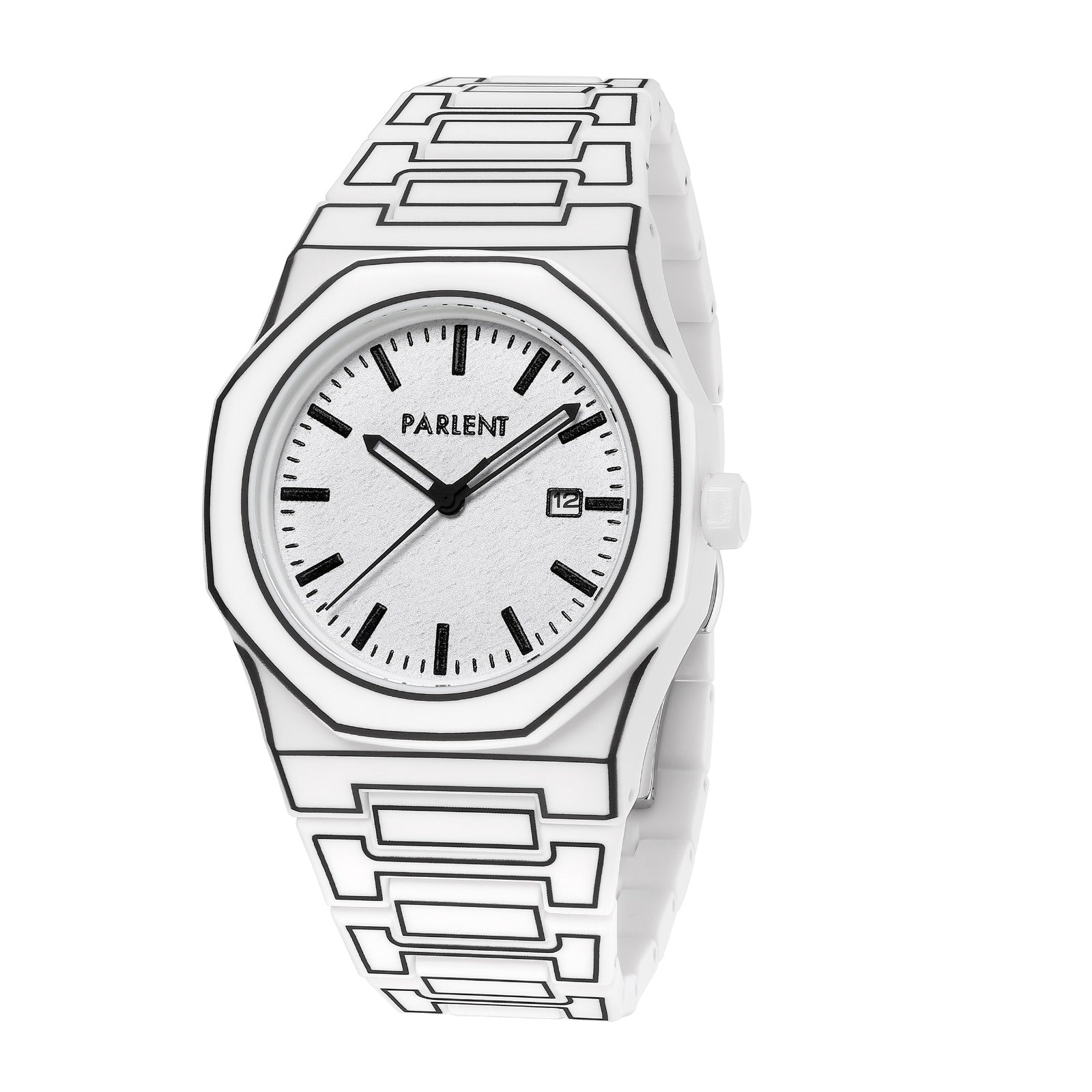 Parlent Palladium Sketch - Men's Watch 40mm, Miyota Japan Quartz Movement, Waterproof 3ATM (30M), Polycarbonate