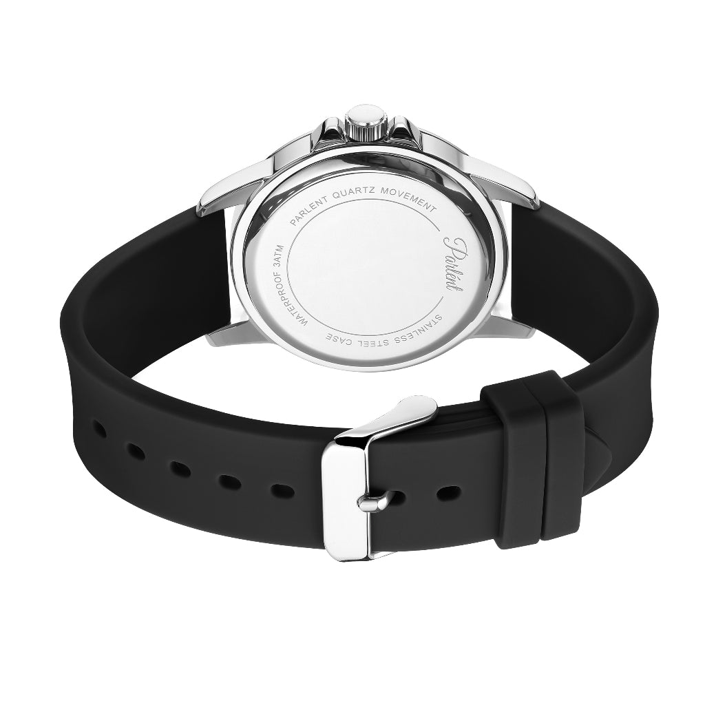 Parlent Neo - Jam Tangan Pria 40mm, Japan Quartz Movement, Waterproof 3ATM (30M), Stainless Steel