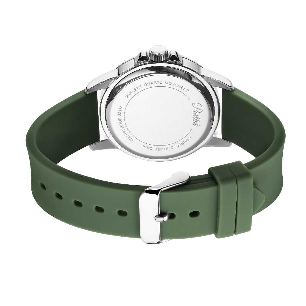 Parlent Neo - Jam Tangan Pria 40mm, Japan Quartz Movement, Waterproof 3ATM (30M), Stainless Steel
