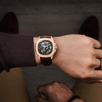 ⁠Parlent Gallant Prime - Jam Tangan Pria 42mm, Seagull ST1646 Automatic Movement, Waterproof 5ATM (50M), Stainless Steel