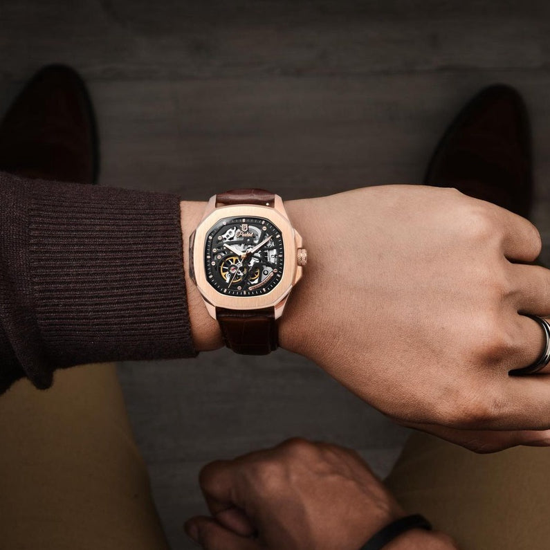 ⁠Parlent Gallant Prime - Jam Tangan Pria 42mm, Seagull ST1646 Automatic Movement, Waterproof 5ATM (50M), Stainless Steel
