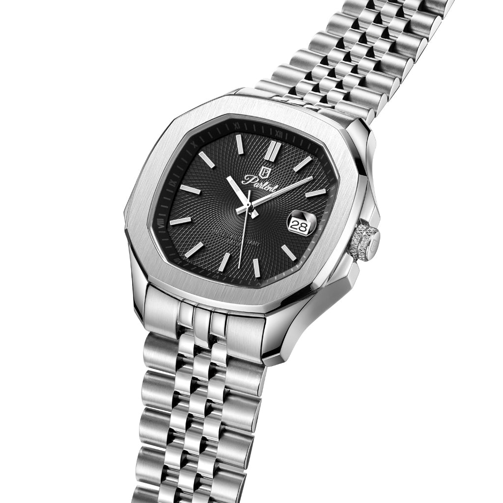 Parlent Gallant Terra - Jam Tangan Pria 42mm, Miyota Japan Quartz Movement, Waterproof 5ATM (50M), Stainless Steel