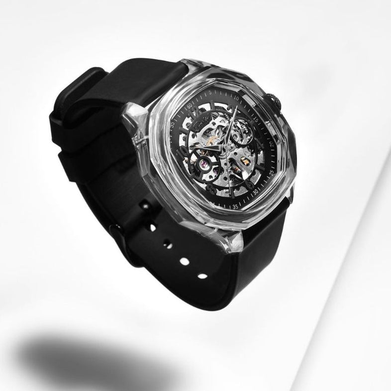 Parlent Gallant Lite - Jam Tangan Pria 42mm, Automatic Movement, Waterproof 3ATM (30M), Polycarbonate