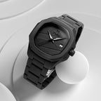 Parlent Gallant Graphite Steel - Men's Watch 42mm, Japan Quartz Movement, Waterproof 5ATM (50M), Stainless Steel