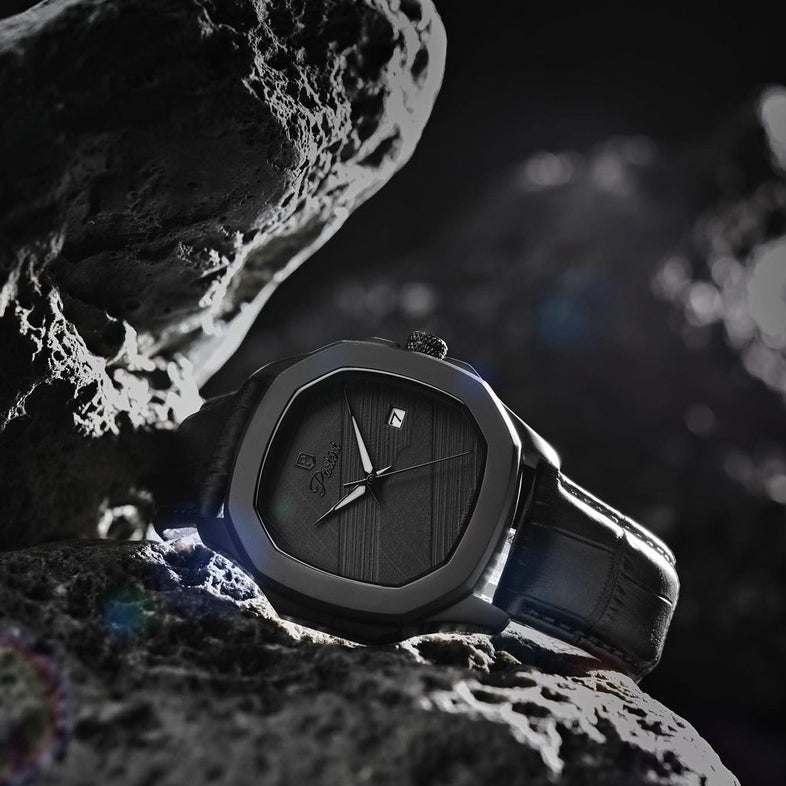 Parlent Gallant Graphite - Men's Watch 42mm, Japan Quartz Movement, Waterproof 5ATM (50M), Stainless Steel