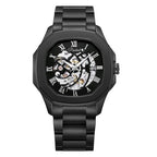 Parlent Gallant Vortex Steel - Jam Tangan Pria 42mm, Automatic Movement, Waterproof 5ATM (50M), Stainless Steel