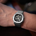 Parlent Gallant Vortex Steel - Men's Watch 42mm, Automatic Movement, Waterproof 5ATM (50M), Stainless Steel