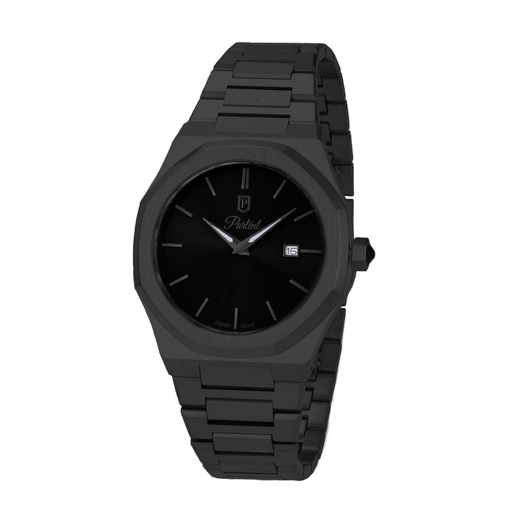 Parlent Palladium Femme Steel - Jam Tangan Wanita 34mm, Miyota Japan Quartz Movement, Waterproof 10ATM (100M), Stainless Steel