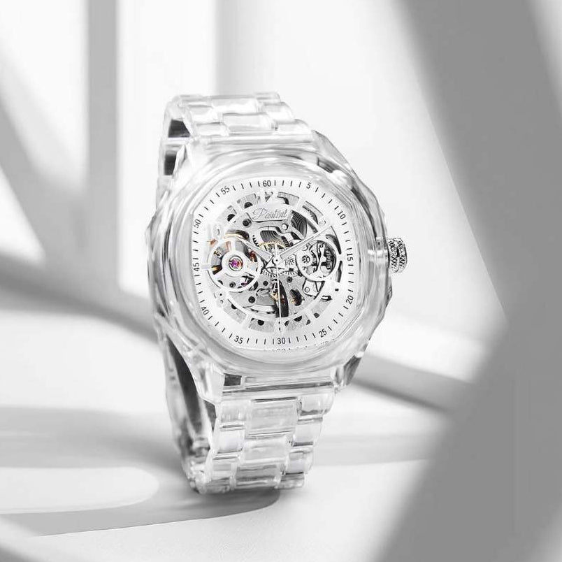 Parlent Gallant Lite Glacier - Jam Tangan Pria 42mm, Automatic Movement, Waterproof 3ATM (30M), Polycarbonate