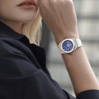 Parlent Palladium Femme Steel - Jam Tangan Wanita 34mm, Miyota Japan Quartz Movement, Waterproof 10ATM (100M), Stainless Steel