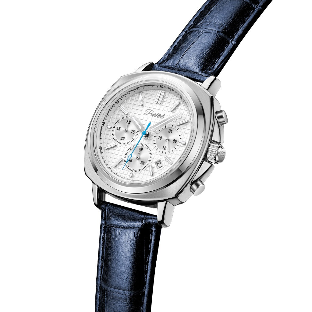 Parlent Nexis - Jam Tangan Pria 42mm, Miyota Japan Quartz Movement, Waterproof 5ATM (50M), Stainless Steel