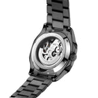 Parlent Gallant Vortex Edge Steel - Jam Tangan Pria 42mm, Automatic Movement, Waterproof 5ATM (50M), Stainless Steel