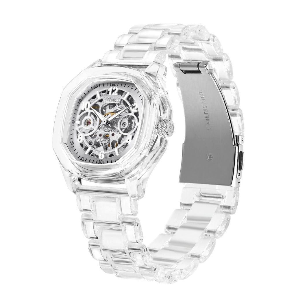 Parlent Gallant Lite Glacier Femme - Jam Tangan Wanita 34mm, Automatic Movement, Waterproof 3ATM (30M), Polycarbonate