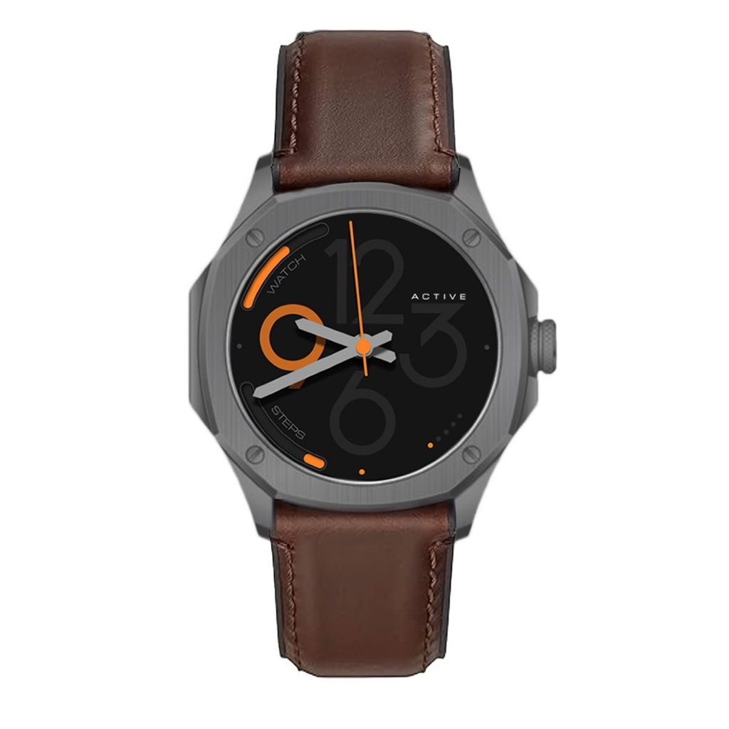Parlent Gallant Active - Smartwatch Pria 42mm, Stainless Steel