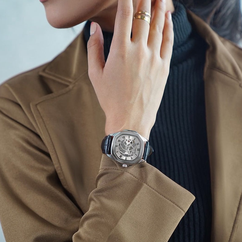 Parlent Gallant Femme - Jam Tangan Wanita 34mm, Automatic Movement, Waterproof 5ATM (50M), Stainless Steel