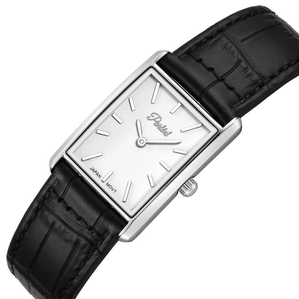 Parlent Blanco - Jam Tangan Pria 24mm & 22mm, Miyota Japan Quartz Movement, Waterproof 3ATM (30M), Stainless Steel