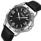 Parlent Geo - Jam Tangan Pria 40mm, Miyota Japan Quartz Movement, Waterproof 3ATM (30M), Stainless Steel