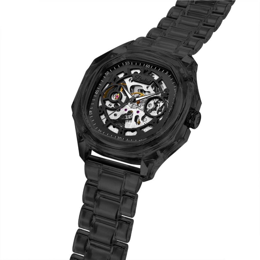 Parlent Gallant Lite Glacier - Jam Tangan Pria 42mm, Automatic Movement, Waterproof 3ATM (30M), Polycarbonate