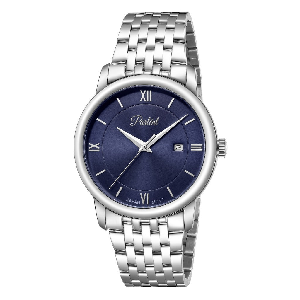 Parlent Lumos - Jam Tangan Pria 40mm, Miyota Japan Quartz Movement, Waterproof 3ATM (30M), Stainless Steel