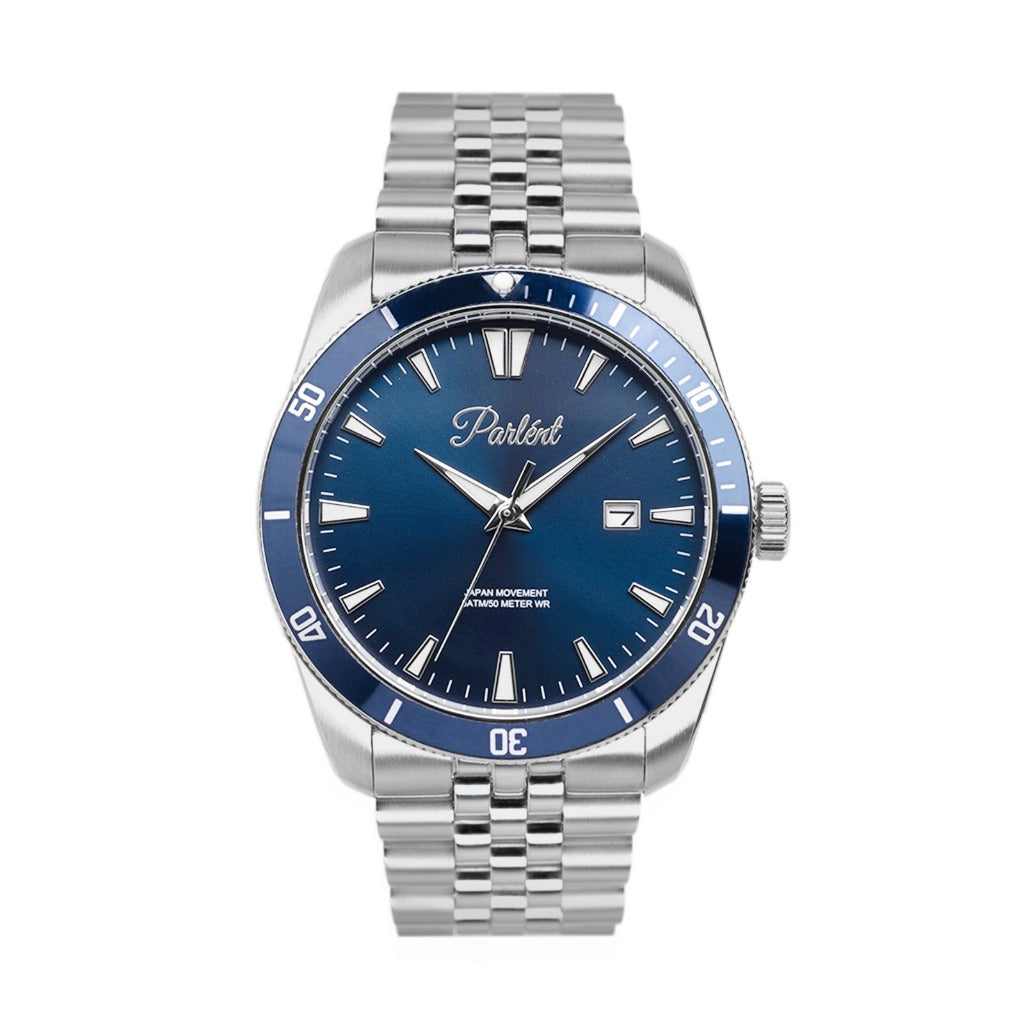 Parlent Crown Ultra Slim - Men's Watch 40mm, Japan Quartz Movement, Waterproof 5ATM (50M), Stainless Steel