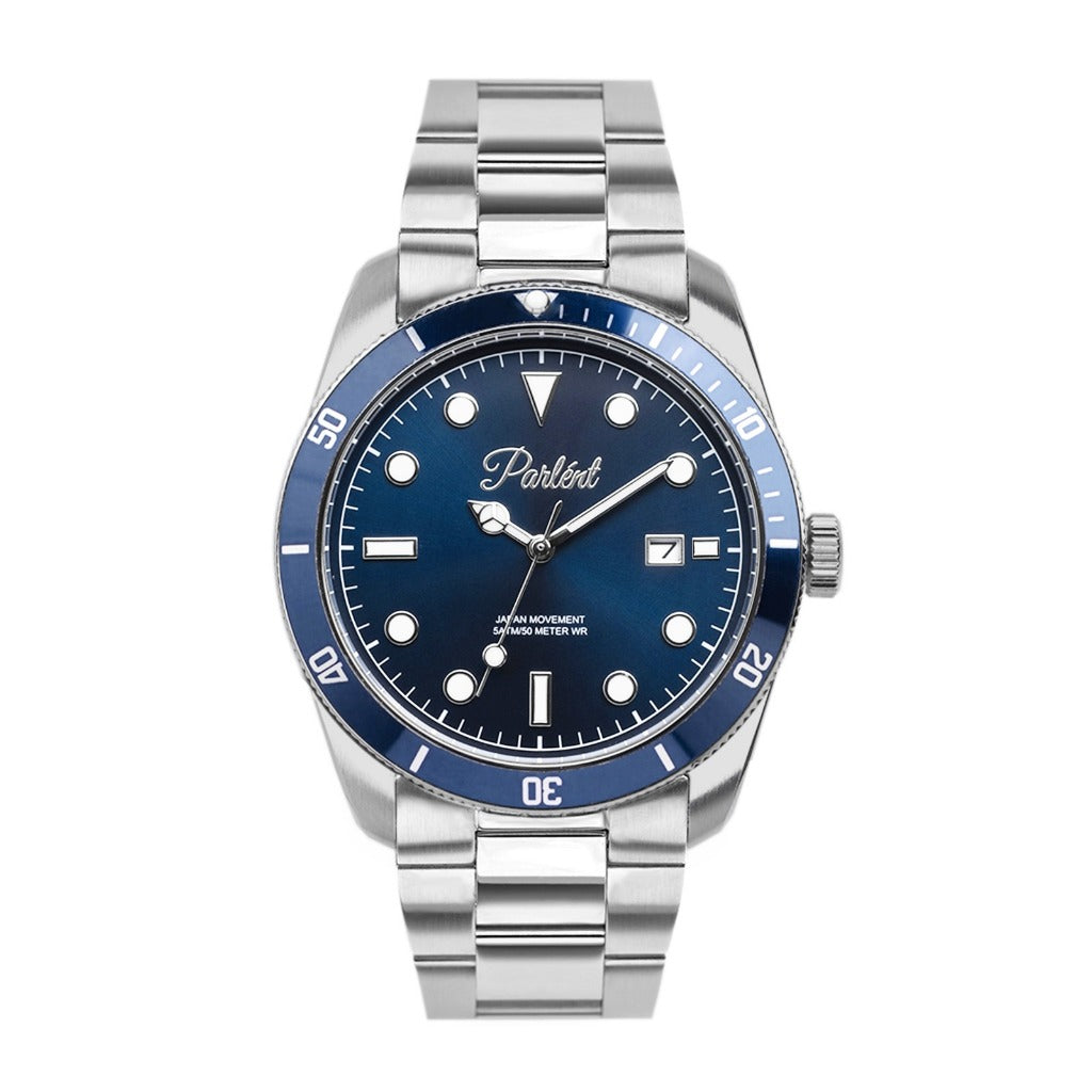 Parlent Crown Ultra Slim - Men's Watch 40mm, Japan Quartz Movement, Waterproof 5ATM (50M), Stainless Steel