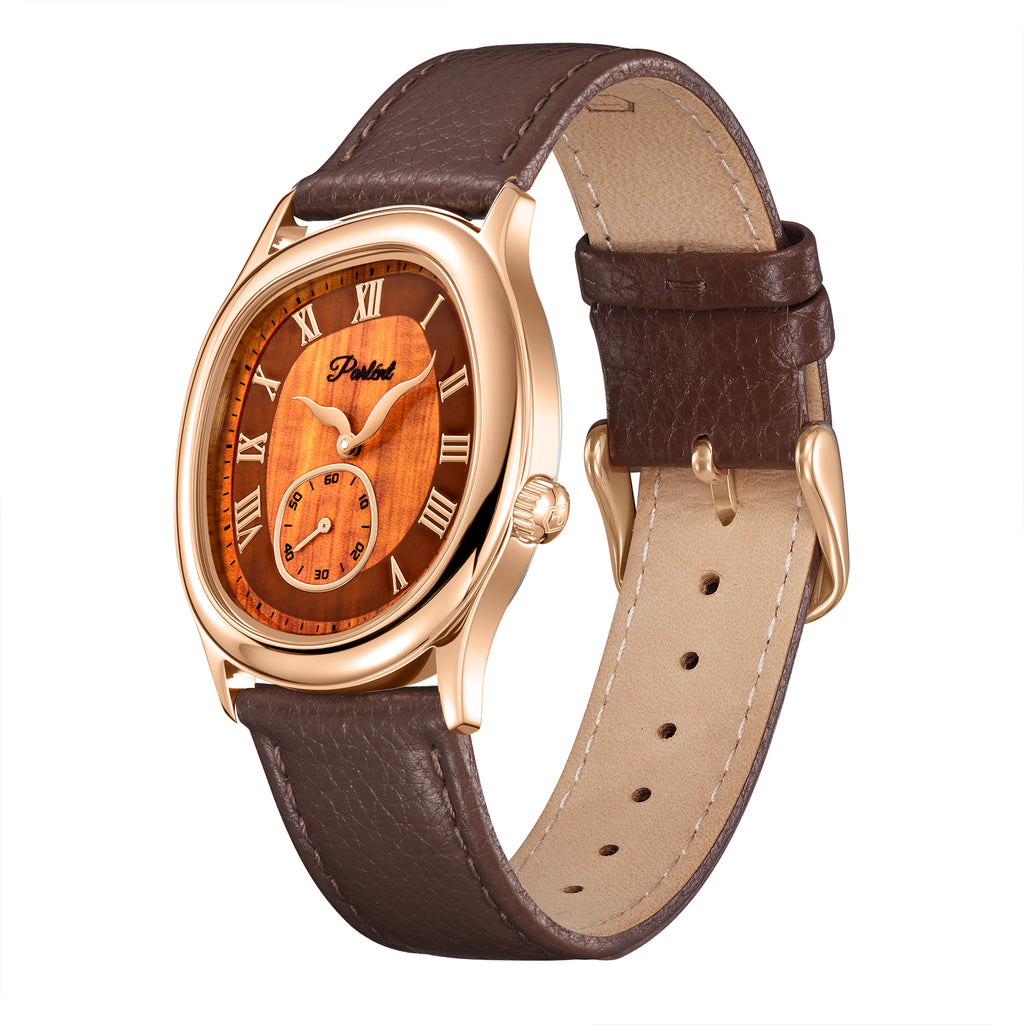Parlent Goldridge - Jam Tangan Pria 34mm x 39mm, Miyota Japan Quartz Movement, Waterproof 5ATM (50M), Stainless Steel