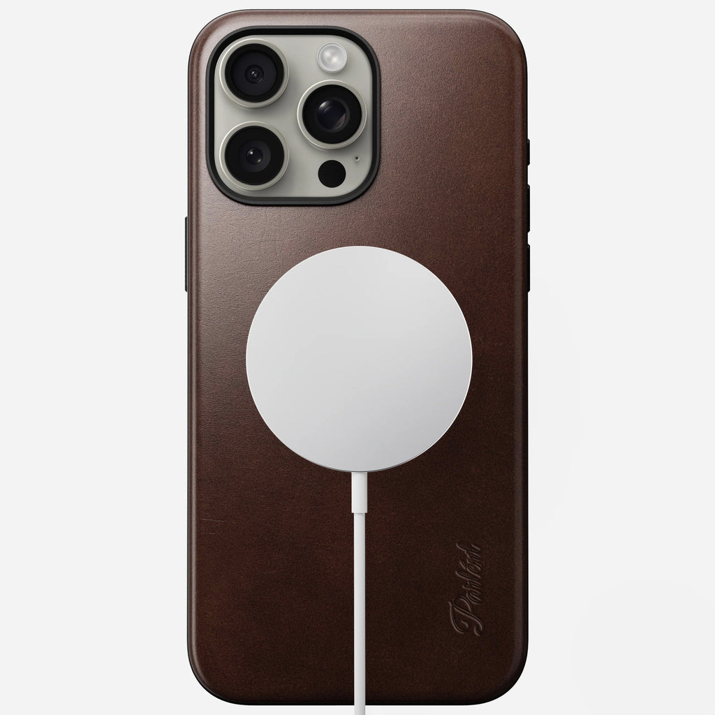 Parlent iPhone Case – Full Grain Leather Patina, MagSafe, Camera Control button