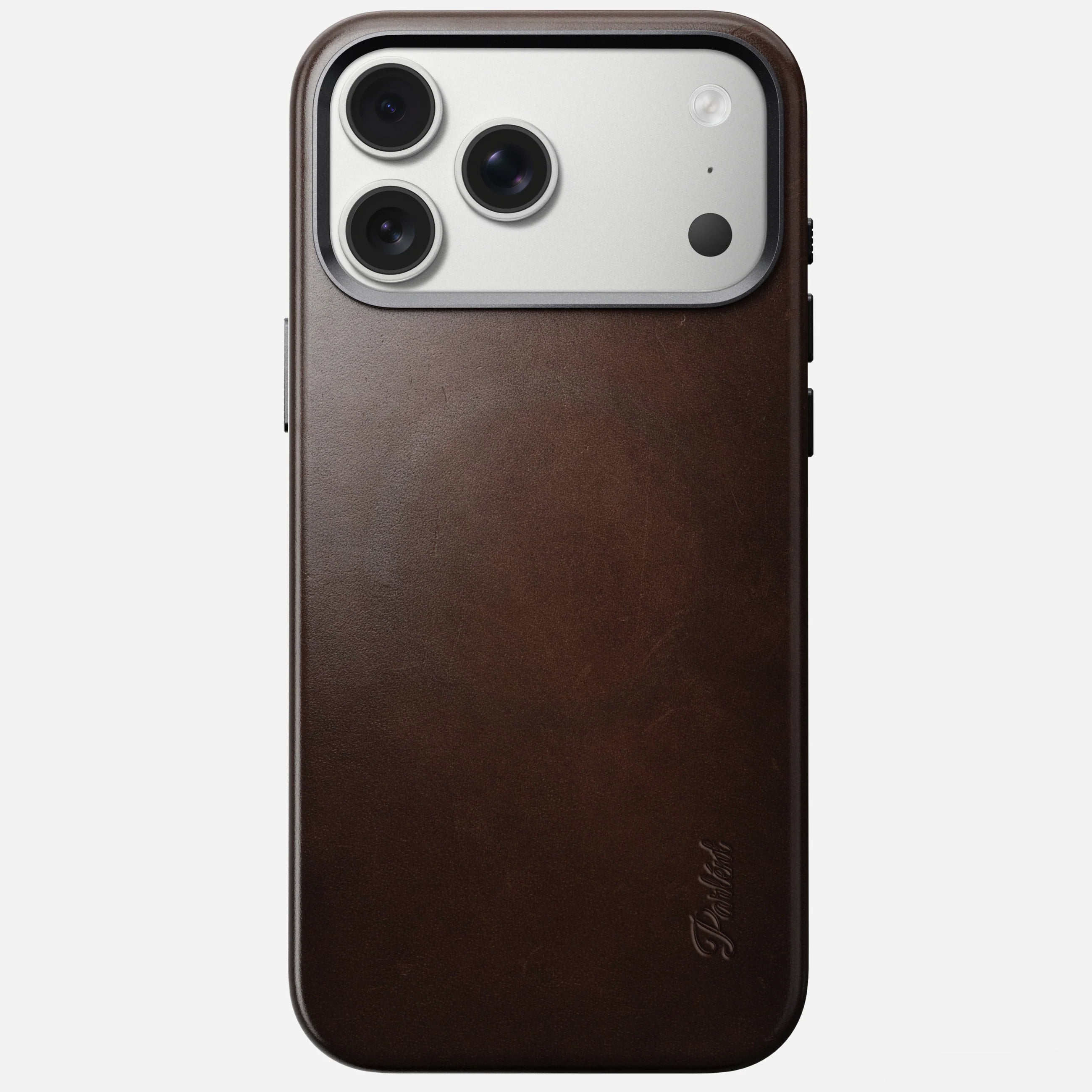 Parlent iPhone Case – Full Grain Leather Patina, MagSafe, Camera Control button