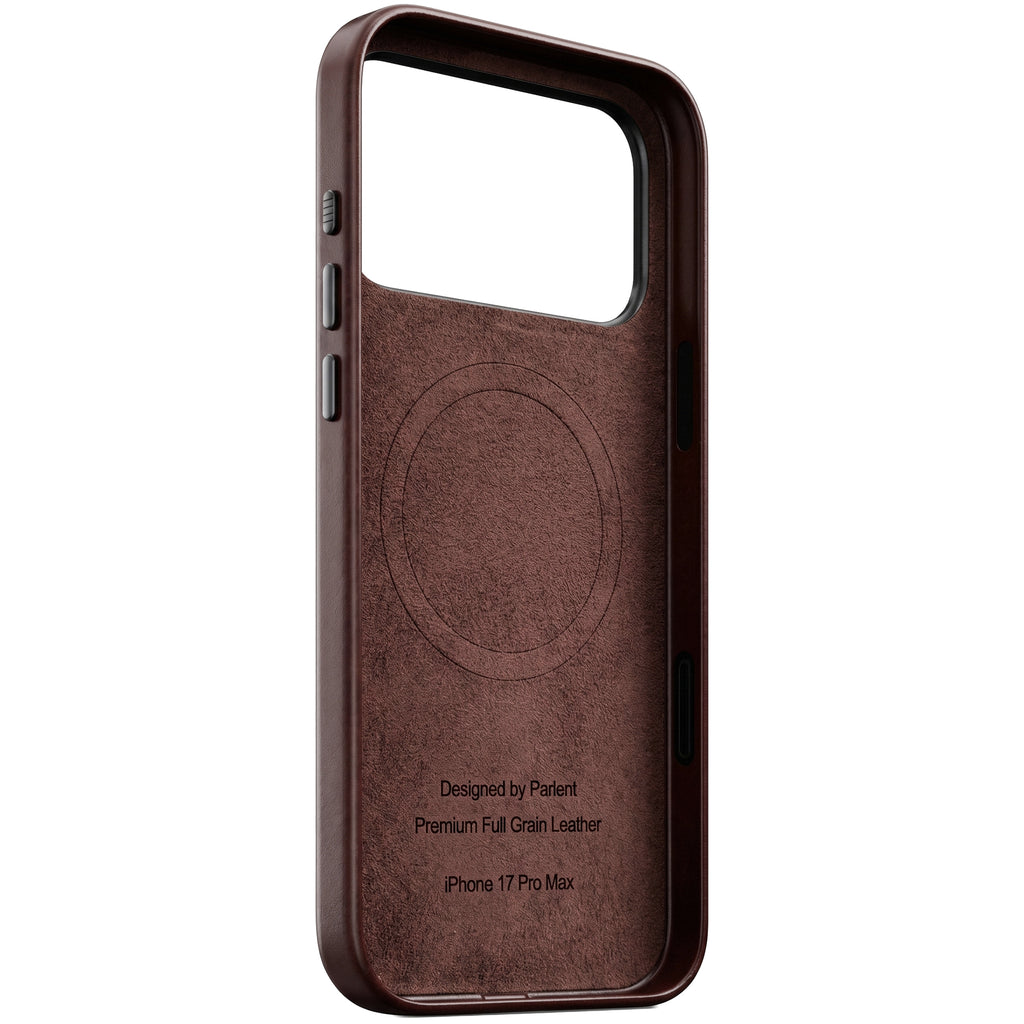 Parlent iPhone Case – Full Grain Leather Patina, MagSafe, Camera Control button